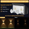 SIAFAVOI Solar Fence Lights Outdoor, 12 Pack Warm & Cool