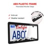 ZXFOOG Mountain License Plate Frames- Plastic Black Car Tag Holder