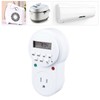 Timer Outlet 7 Day Programmable Digital Timer Plug in Light