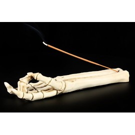 Figuren-Shop.de Skeletthand Incense Holder Devil Horn