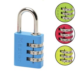 Master Lock 7630EURDCOL Combination Padlock in Aluminium, Random Color, 3 x 6.5 x 1.3 cm