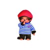 Bandai - Monchhichi - Kuscheltier Monchhichi Matrose - Ikonisches Affenkuscheltier