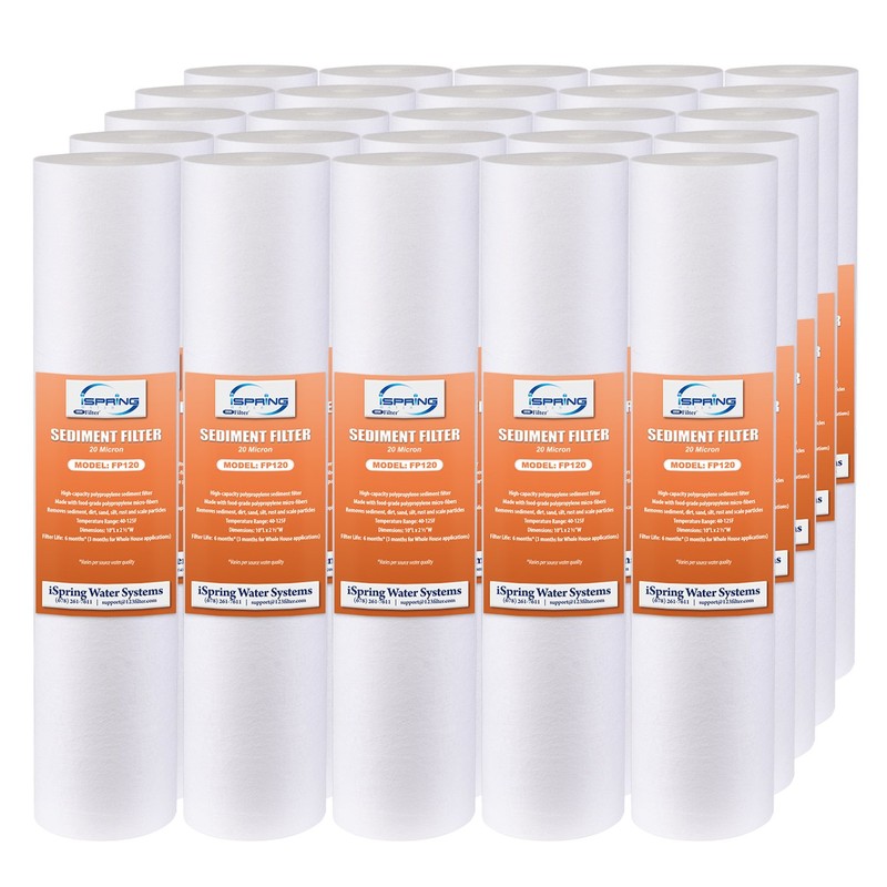 iSpring FP120X25 10" x 2.5" Universal Multi-layer Water Sediment Filter