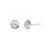 Gold & Deer G-DIA Moissanite Part 1 Bezel Stud Earrings
