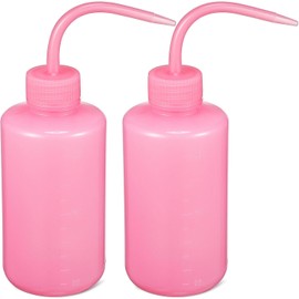 TEHAUX 2piezas Botellas Limpiadoras De Pestañas Plástico Flexible Color Rosa Para Maquillaje y Limpieza De Rímel