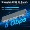 USB C Hub, PD100W, 4K HDMI, 3 x USB A,