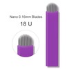 Purple Microblading Needles Nano 0.16 mm Eyebrow Stainless Steel Tattoo
