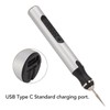 Electric Engraving Pen Aluminum Alloy Silver Mini Micro Engraver with
