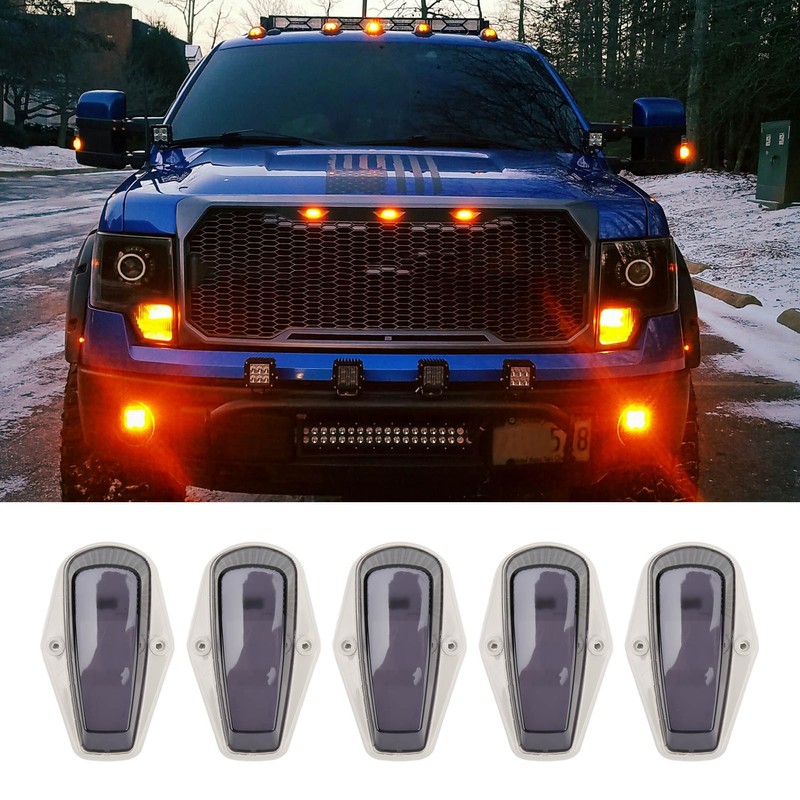 5 Set LED Cab Roof Top Lights Cab Dome Light
