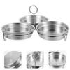 OKUMEYR Egg Mold and Poacher Set with Handle 2-Piece Stainless