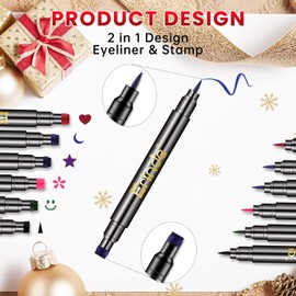 Erinde 6 Colours Liquid Eyeliner Set, Colourful Eye Liner Stick, Long Lasting Glow Eyeliner
