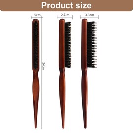 EOYVAIL Hair Brushes, Boar Bristle Brush, Boar Bristle Brush, Scalp Massage Comb to Reduce Hair Breakage