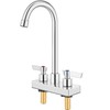 Bar Sink Faucet 4 Inch Center Deck Mount,2 Hole Prep