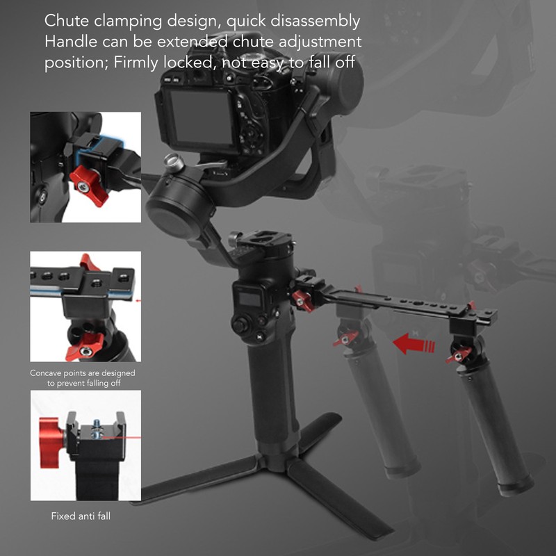 Camera Top Handle Multifunctional Folding Dual Use Adjustable Angle Top