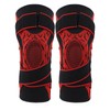 2Pcs Elastic Knee Compression Sleeve Breathable Sports Knee Brace for