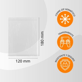 Clear Hermetically Sealed Plastic Bags Ideal for Freezing Food, Document Storage, Reusable and Preservation Bags - Ofituria