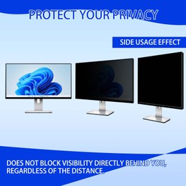 Ceydebne 23 Inch Privacy Screen for Monitor with 16:9 Widescreen Monitor Blue Light Screen Protector - Anti-Glare - Anti-Scratch Protector Film for Data Confidentiality Privacy Shield [2 Pack]