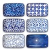Selamica Ceramic 9.5 Inch Large Rectangular Salad Plates, Dinner Plates,