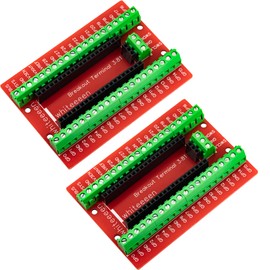 naughtystarts Pi Pico Breakout Board Terminal 3.81mm / 0.15" for Raspberry Pi Pico Board (Pack of 2pcs)