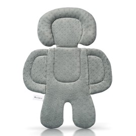 Innokids Infant Car Seat Insert, Newborn Head Support Pillow and Body Support Pillow for Babies, Suit for Baby Car Seats and Prams (Beige and Grey)