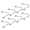 PATIKIL 8.5x6mm Kayak Paddle Snap Pole Push Button Spring Clip