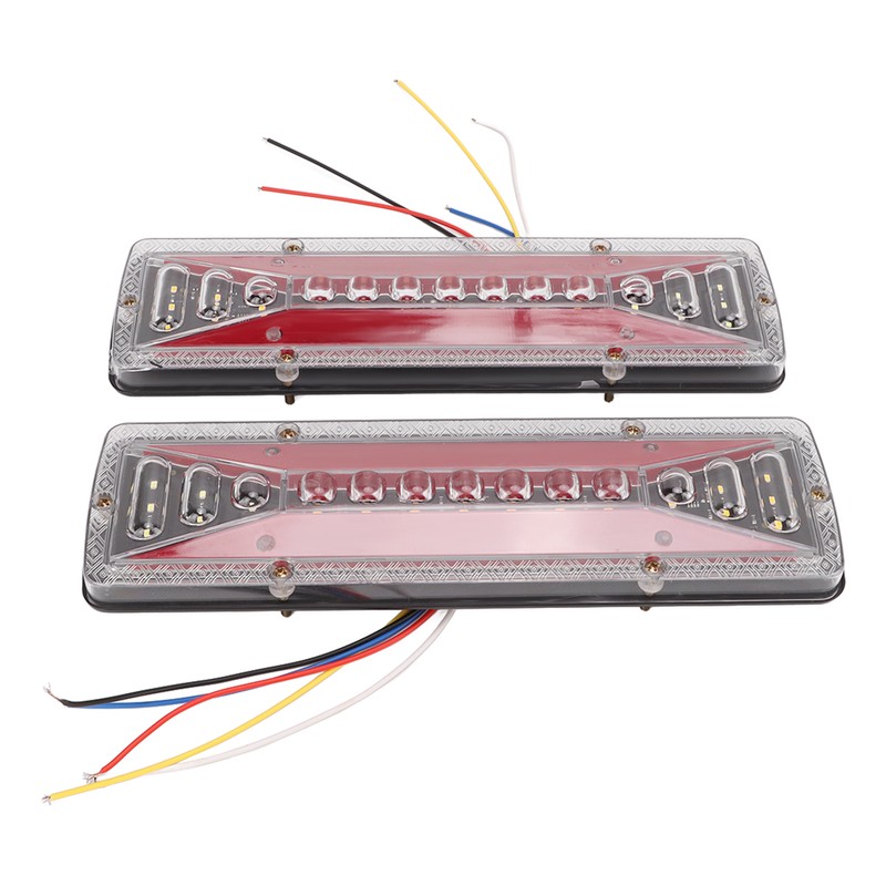 2 PCS Rear Tail Light Bar IP68 Waterproof 24V 50000H