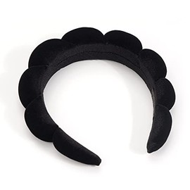 Ayesha Diadema de Spa para Mujer, Diadema de Esponja para Lavar La Cara, Nubes, Diadema Suave, Diademas de Maquillaje para Mujeres Y Niñas, Maquillaje de Ducha, Cuidado de La Piel 1 Unidad (Paquete De