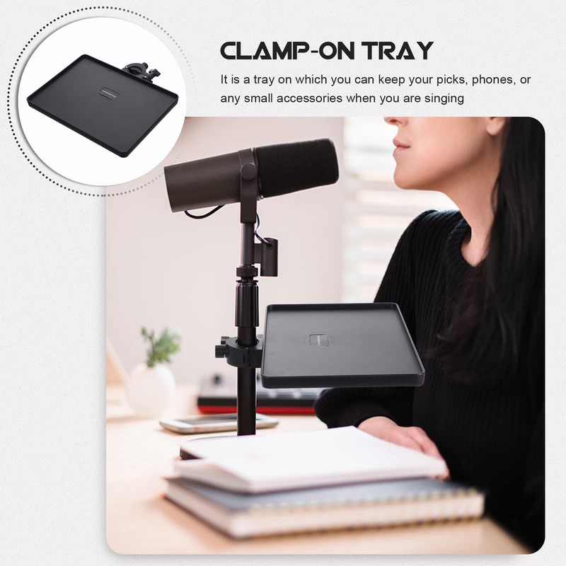 Milisten 1 x Microphone Stand, Music Stand, Shelf, Music Stand,