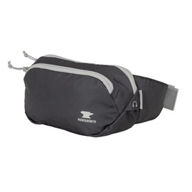 Mountainsmith Vibe Lumbar Waist Fanny Hip Pack, Running, Hiking, Travel, Dog-Walking, Outdoor Activities with 2 Zippered Pockets, Heritage Black