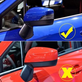Hyorabyn Car Accessories for Subaru WRX STI 2015 2016 2017 2018 2019 2020 2021 Carbon Fiber Color Car Side Review Mirror Guard Cover Caps Trims ABS