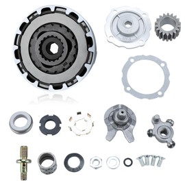 AuInLand Clutch Assembly 18 Teeth Fits For Auto 50cc-125cc Engine Motorcycle Dirt Bikes ATV Go Kart