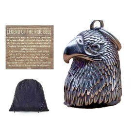 the ride bell Eagle Head Motorcycle Biker Ride Bell Gremlin Good Lucky Gift Charm Harley H-D
