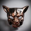 Copper Scary Full Face Devil Masquerade Animal Wolf Mask Costume