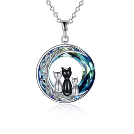 YAFEINI Penguin/Hippo/Cat/Duck Necklace 925 Sterling Silver Penguin Jewellery Gifts for Women Sister, Sterling Silver, Not known.