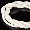 JM Design White Shell Heishi Disc Beads Size 2x6mm 15.5''