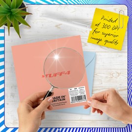 Sister Birthday Card - Love Heart - Happy Birthday Card for Sister from Brother Sibling, 145mm Love Heart Bday Greeting Cards