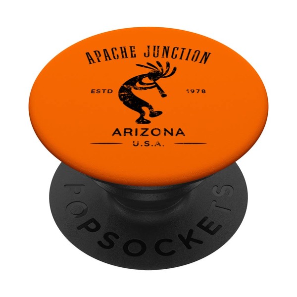 Apache Junction Arizona Dancing Kokopelli Distressed Design PopSockets Swappable PopGrip