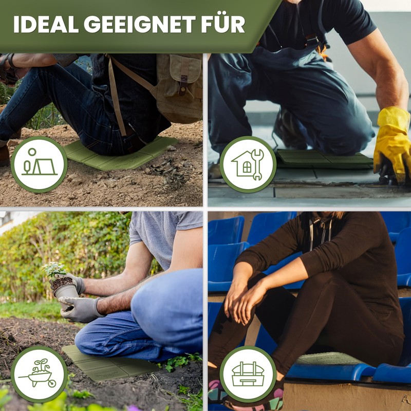 Alpenwert Outdoor Foldable Seat Cushion [Set of 2] – Waterproof
