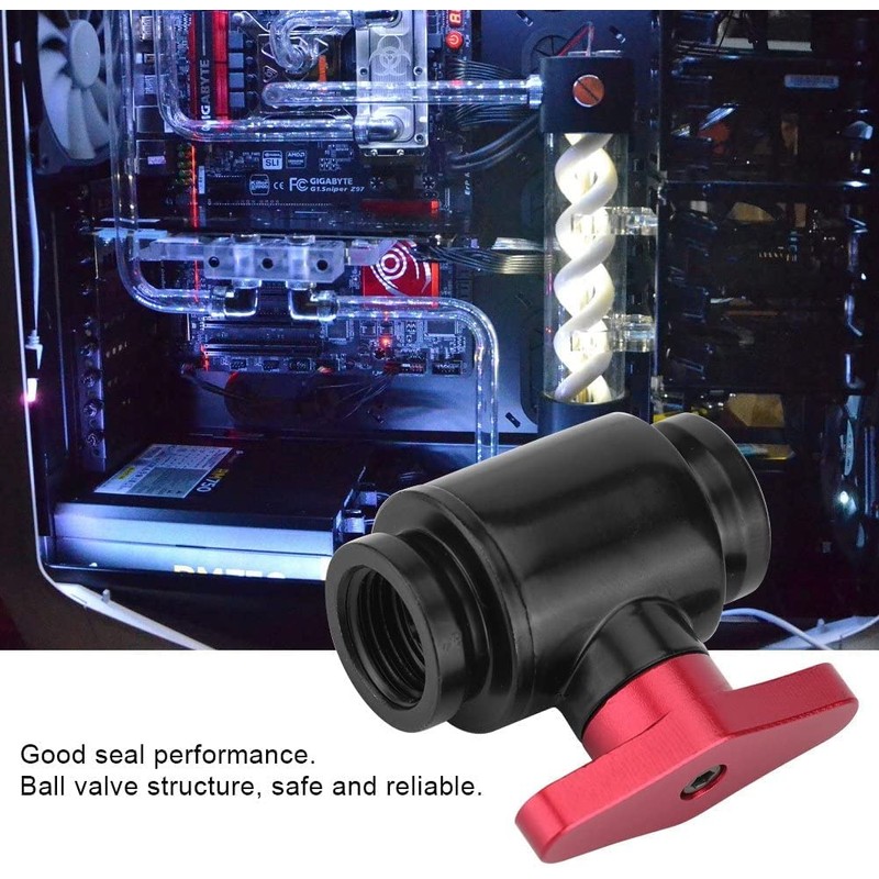 Tiardey Mini Water Cooling Valve G1/4inch Thread Internal Dentition PC