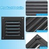 PATIKIL 4"x4" Aluminum Gable Vent, 4Pcs Exterior Wall Outlet Vent