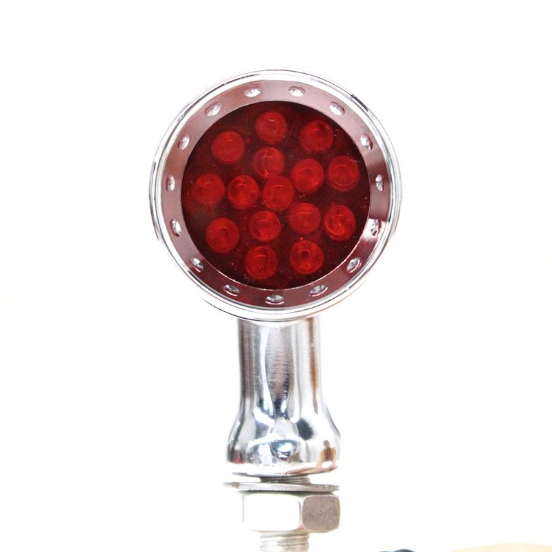 Red CNC Motorcycle Bullet LED Turn Signal Lights Blinker Indicator