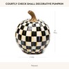 MACKENZIE-CHILDS Small Decorative Pumpkin for Fall Decor, Autumn Decorations for