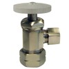 Westbrass Round Handle Angle Stop Shut Off Valve, 1/2" Copper