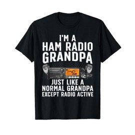 Funny Ham Radio Art For Grandpa Ham Operator Amateur Radio T-Shirt