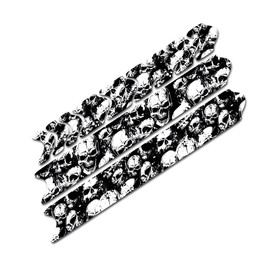 AlphaShield Bicycle Frame Protector Chain Stays Protection Film Sticker Frame Protection Carbon MTB BMX Paint Protection Film K099 (21 Skulls)