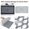 Jinqipura Silicone Draining Sink Mat, Kitchen Sink Protect, 26x14" Gray