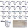 Sfcddtlg 25 Pcs White Down Wall Clips - Wire Shelf