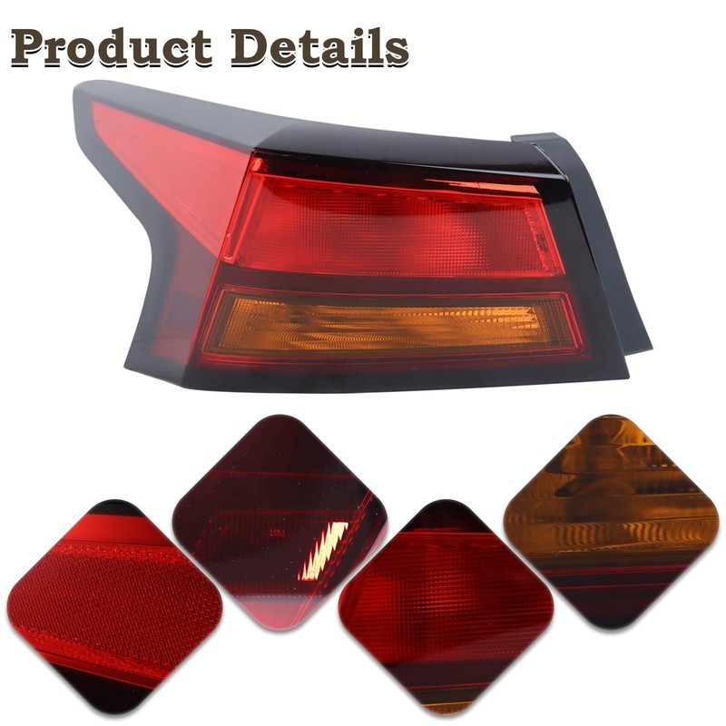 KAMDKI LH Halogen Type Outer Tail Light Fit for 2019