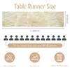 Sioloc 5 Pack Beige Cheesecloth Table Runner,10ft Gauze Boho Romantic