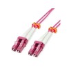 VALUE Fibre-Optic Cable 50/125µm OM4, LC/LC, Low-Loss Connector, Purple, 7